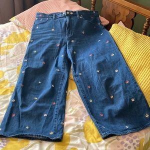 Madewell Wide Leg Crop Jeans